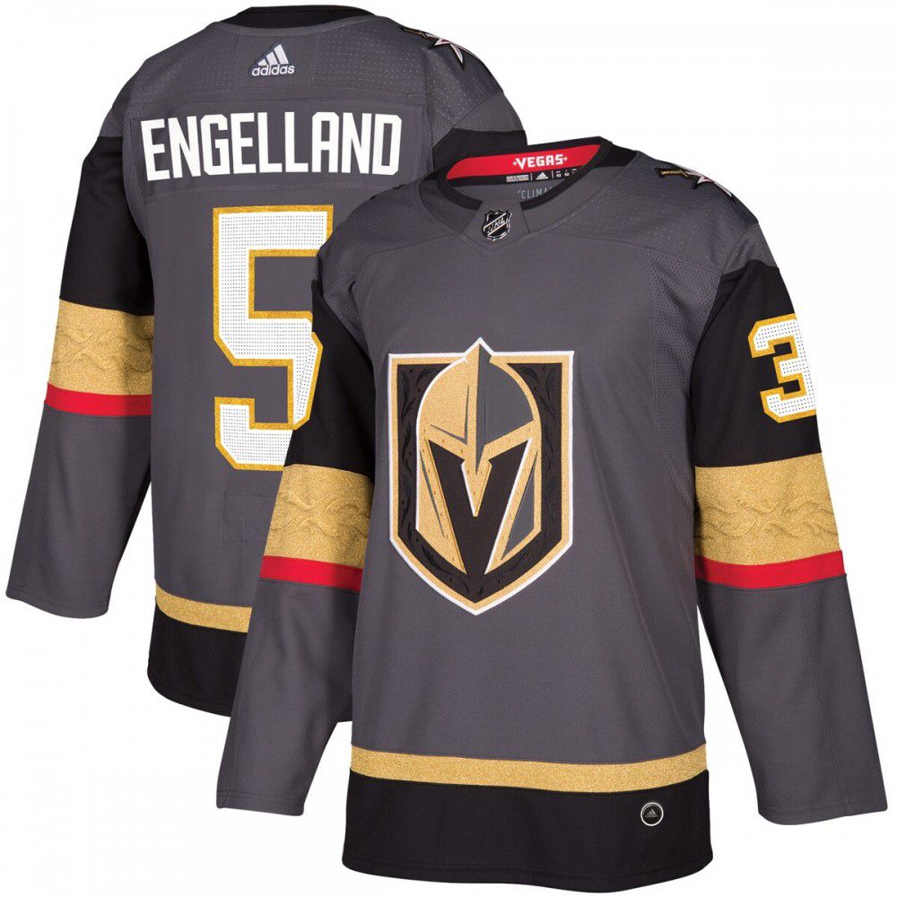 Deryk Engelland Vegas Golden Knights adidas Authentic Player Jersey - Gray-Pro Kit Vault | Brand New 26/27 Sports Jerseys